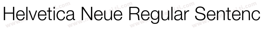 Helvetica Neue Regular Sentence Cas字体转换